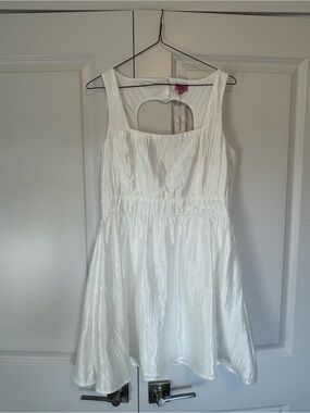 NWT Francesca's White Fit-and-Flare Dress